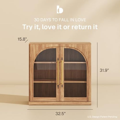 Modular Sideboard with Arched Glass Door, view 3