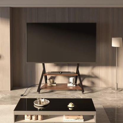 Heavy Duty Rolling TV Stand with Power Outlet for 55 to 100 inch TV, view 3
