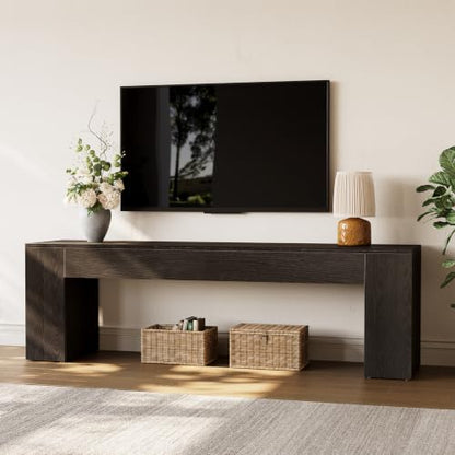 70.8" TV Stand, Wooden Entertainment Center, view 8