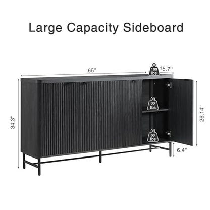 Sideboard Buffet Cabinet with Storage, view 3