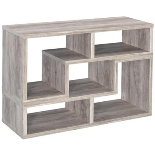 Coaster Furniture Contemporary Convertible Bookcase TV Stand Grey Driftwood 802330