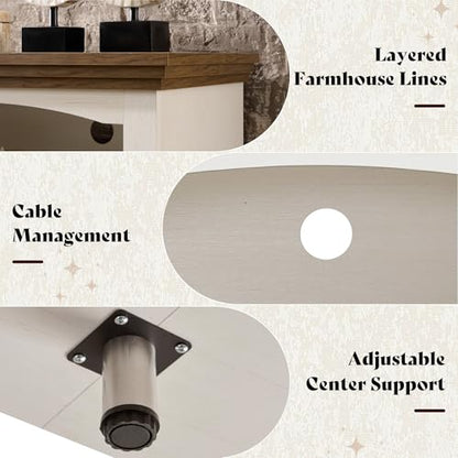 70" Fireplace TV Stand for TVs up to 80" One-Box Delivery, view 7