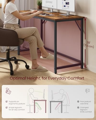 Computer Desk, Steel Frame Gaming Desk for Home Office, 47.2 Inch, view 5