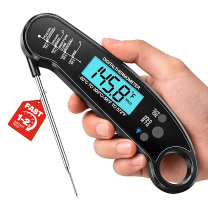Instant Read Meat Thermometer Digital, 1-2 Sec, Cooking, Food, BBQ, view 2
