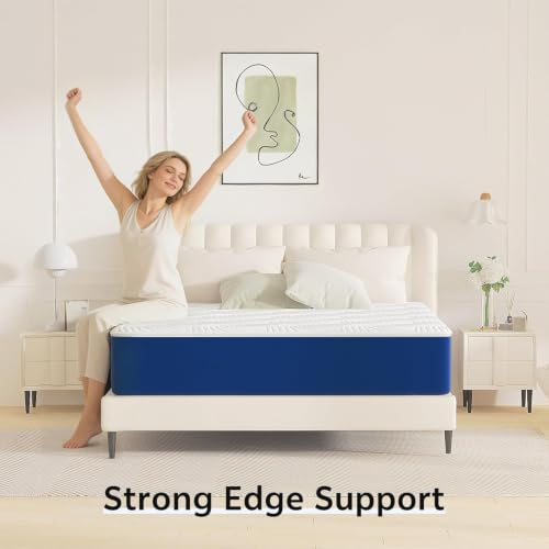 Queen Mattress 12 Inch, Queen Cooling Gel Memory Foam Mattress, view 7