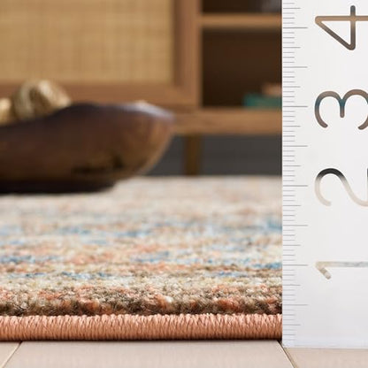 SAFAVIEH Bijar Collection Accent Rug - 3' x 5', Brown & Rust, Traditional Oriental Distressed Design, Non-Shedding & Easy Care, Ideal for High Traffic Areas in Entryway, Living Room, Bedroom (BIJ652D)