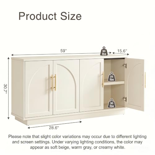 Buffet Cabinet with Storage, view 3