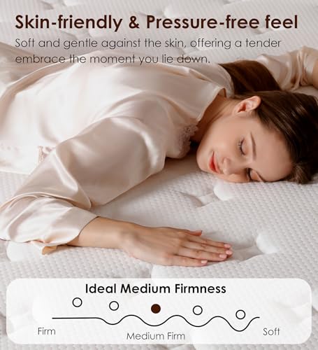 Queen Size Mattress 14 Inch, Cooling Hybrid Mattress in a Box, view 6
