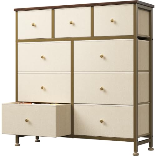 9 Drawer Dresser for Bedroom, Storage Organizer Chest of Drawers, view 3