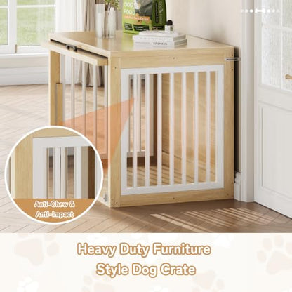 Dog Crate Furniture, 42'' Wooden Dog Kennel for Large Dogs up to 80 lb, view 5