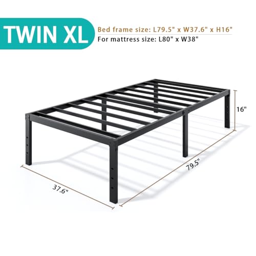 Metal Bed Frame Twin XL Size, view 3