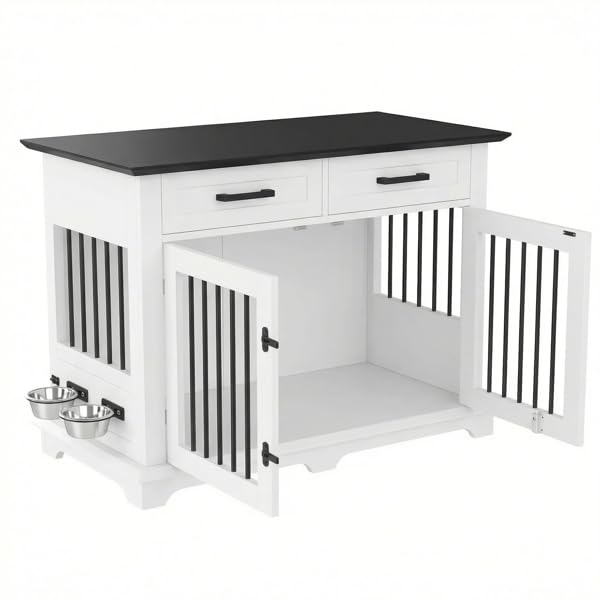 Large Dog Crate Furniture Storage Drawers, view 3