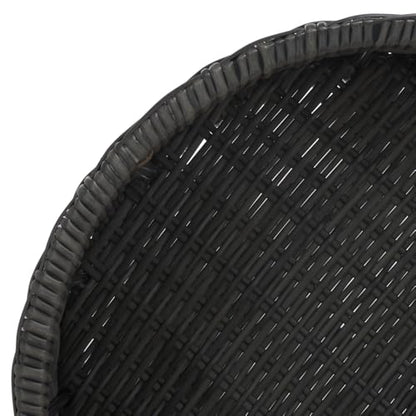 SAFAVIEH Couture Collection Anguilla Dark Grey Faux Wicker Indoor/Outdoor Storage Coffee Table (Fully Assembled)