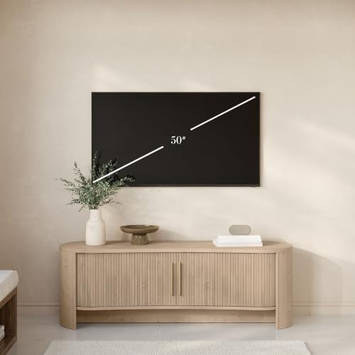 OVE Decors Sarah 59" Modern Media Console in Light Oak, Gold Hardware, view 8
