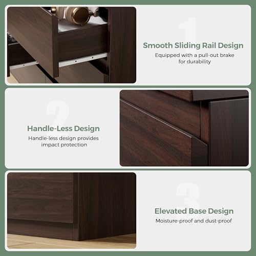 Modern 9 Drawer Dresser for Bedroom, Simply Chest of Drawers, view 8