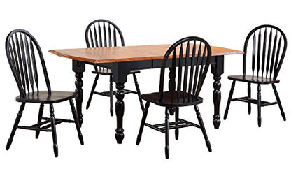 Black Cherry Selections Dining Table Set, Antique
