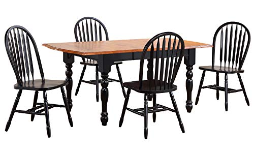 Black Cherry Selections Dining Table Set, Antique