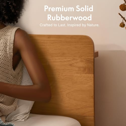 Solid Wood Platform Bed with Tool-Free Assembly, view 4