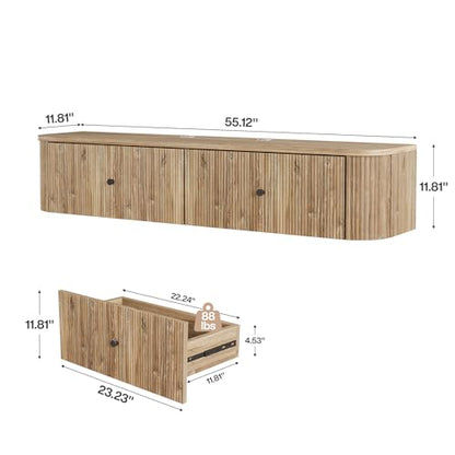 Floating TV Stand Wall Mounted, view 3