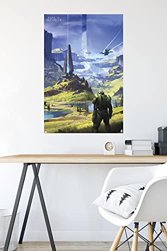 Halo Infinite - Master Chief Valley Wall Poster, 34L" x 22.4W", Unframed Version