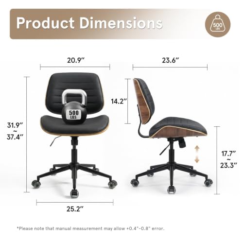 Small Desk Chair for Home Office, view 3
