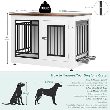 35" Dog Crate Furniture, view 3