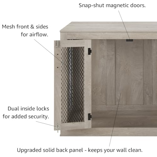 38.5 Inch Large Dog Crate Furniture, Wooden Kennel for Large Breed, view 6