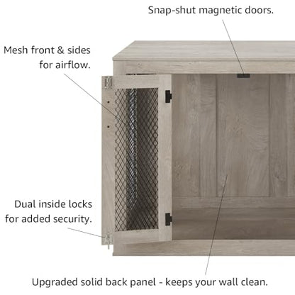 38.5 Inch Large Dog Crate Furniture, Wooden Kennel for Large Breed, view 6