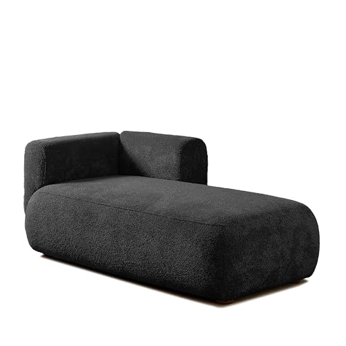 Boucle Upholstered Right Facing Chaise Lounge Indoor for Living Room Bedroom, view 4