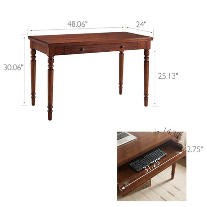 Desk, 48", Mission Oak, view 4