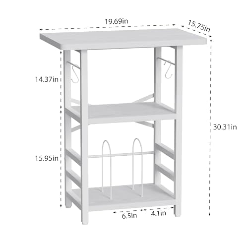 Record Player Stand with Extended Desktop, view 3