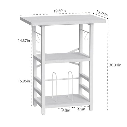 Record Player Stand with Extended Desktop, view 3
