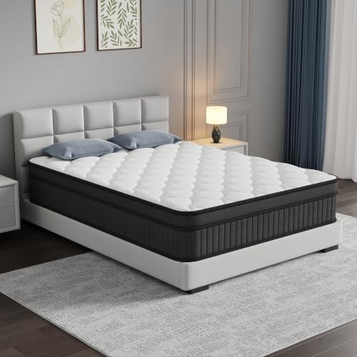 12 Inch Full Size Mattress, Individually Wrapped Pocket Spring Mattress in a Box, view 2