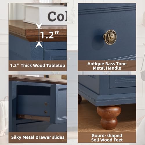 Farmhouse 6 Drawer Dresser for Bedroom, view 6