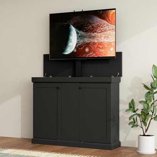 Modern TV Stand Elevate TV Lift Cabinet with Mount, view 2