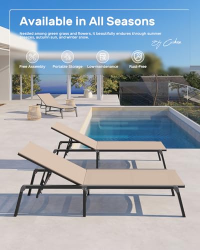 Aluminum Chaise Lounge Ourdoor, view 5