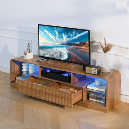 63'' Mid Century Modern TV Stand for 55 60 65 70 Inch TVs, view 5