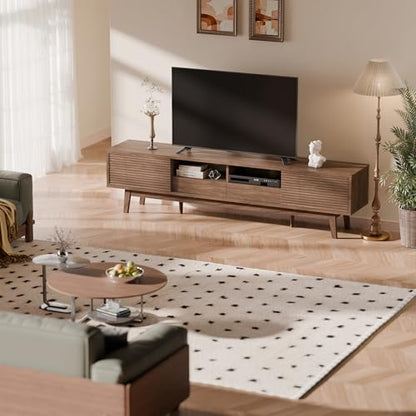 70" Mid Century Modern TV Stand for TVs up to 75 Inch, view 6