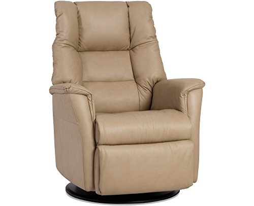 Verona IMG Manual Swivel Glider Relaxer Recliner Small Compact Size in Trend Sand Leather