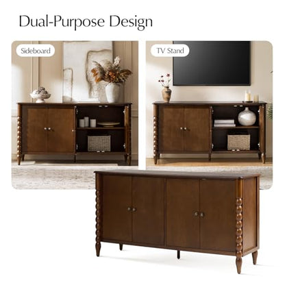 60" Sideboard Cabinet with Spindle Design, view 7