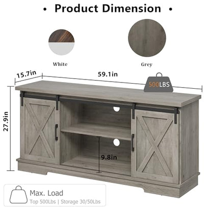 Farmhouse Tv Stand for 65 inch TVs, view 4