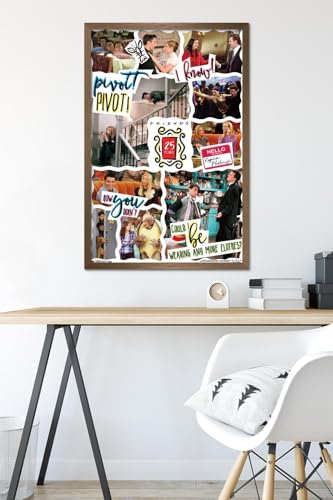 Friends - 25th Wall Poster, 22.375" x 34", Bronze Framed Version