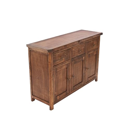 Solid Wood Long Sideboard Measuring 47" x 16" x 32" - MS405 (Light Coffee), view 6