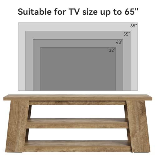 TV Stand with Storage for 65 Inch TV, Entertainment Center with Shelves, view 4