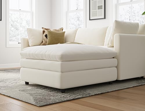 Cloud Couches for Living Room L Shaped Sectional Couch with Ottoman Deep Plush 4 Seats Sofa Modern Sofa for Apartment