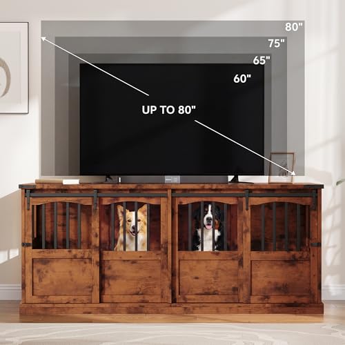 72" Double Dog Crate Furniture, view 8