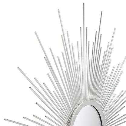 Safavieh Home Collection Alves 30-inch Champagne Sunburst Round Mirror