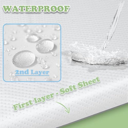 Pack and Play Mattress (38"x26"x1.25"), Portable Crib Mattress Pad for Pack N Play, Play Pen, Soft, Waterproof, Washable, Breathable Pad for Babies and Toddlers
