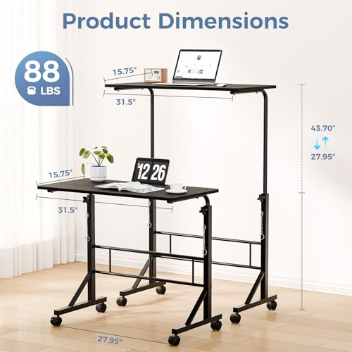31.5" Walking Pad Desk, Laptop Desk, Home Office, view 3