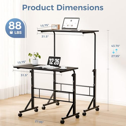 31.5" Walking Pad Desk, Laptop Desk, Home Office, view 3